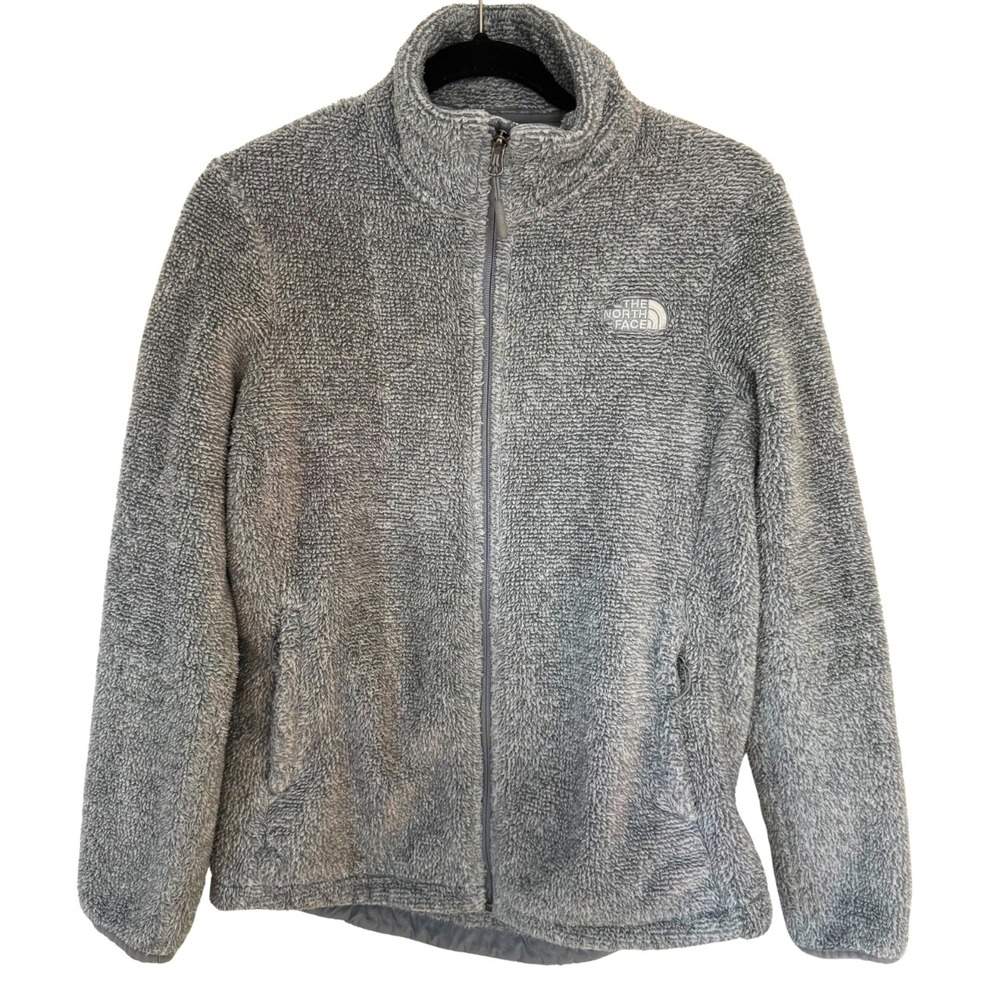 The North Face Grey Full Zip  Fleece Jacket Women Mediun - Picture 3 of 9
